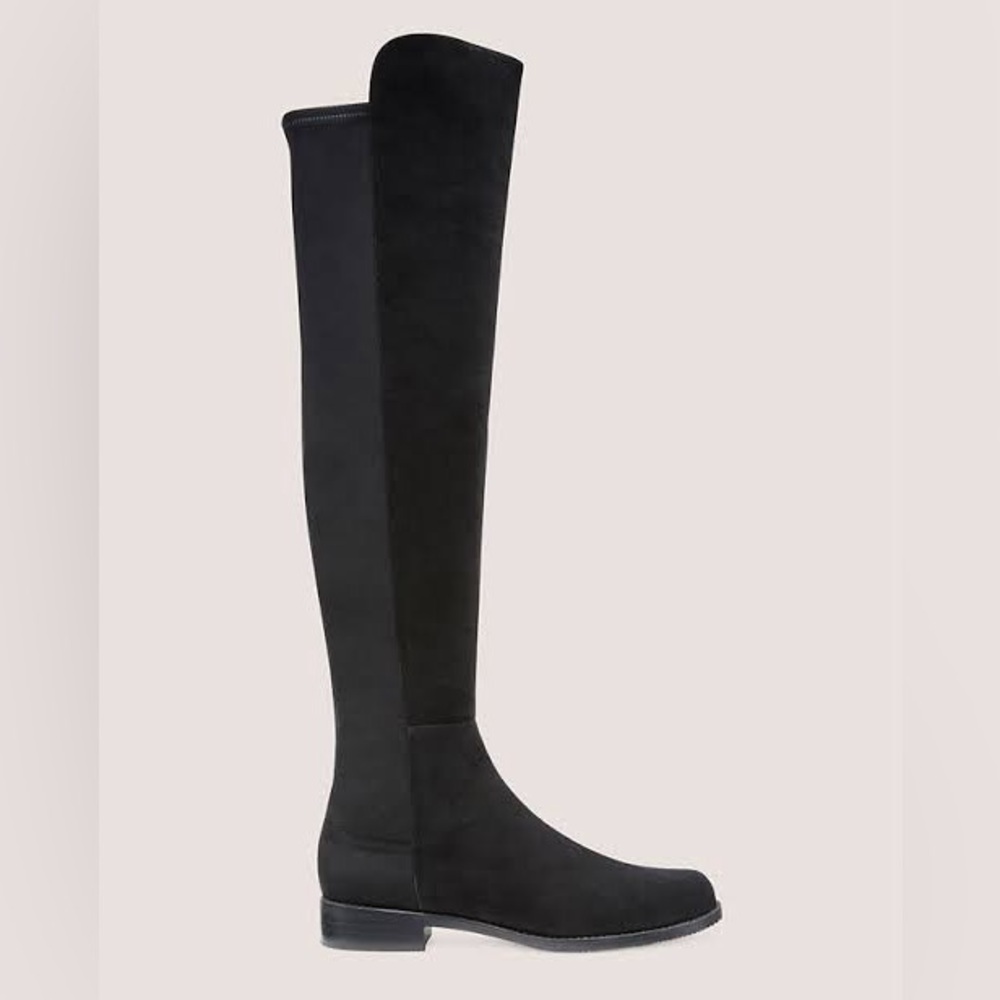 Stuart Weitzman 5050 Black Suede Boots size 7.5
